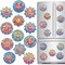 12 Pcs Refrigerator Diamond Painting Magnets Easy Diamond Art Painting Magnetic Stickers Kits Fridge Magnets for Adults DIY Home Decors(Lotus Mandala)